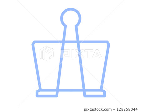 Clip icon simple blue Clip icon simple blue 128259044