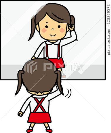Girl practicing dancing 128259578