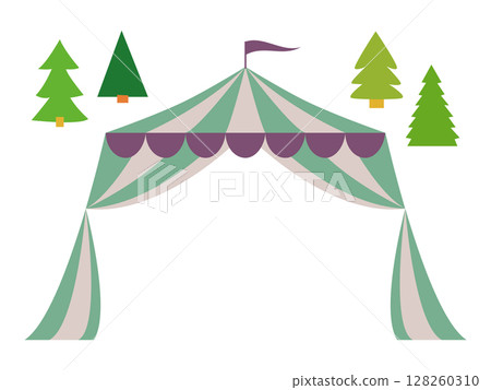 市場和集市使用的帳篷框架材料 128260310