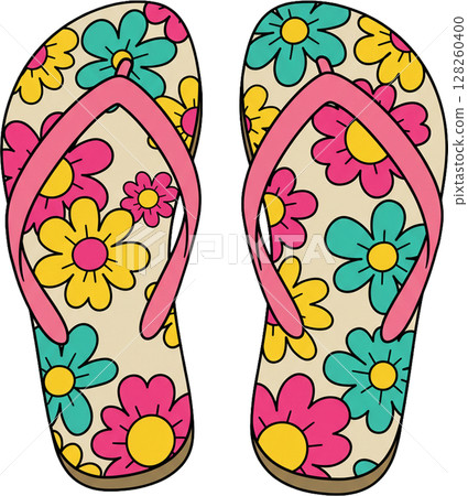 pink flip flops with flower pink flip flops with flower 128260400