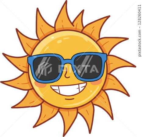 smiling sun in sunglasses with sun in sunglasses smiling sun in sunglasses with sun in sunglasses 128260411