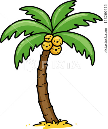 a letter of tropical plants 128260413