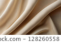 Light beige plain linen-like fabric 128260558