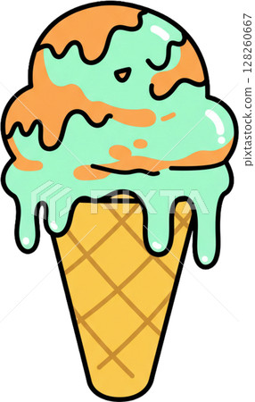 Mint Chocolate Ice Cream Mint Chocolate Ice Cream 128260667