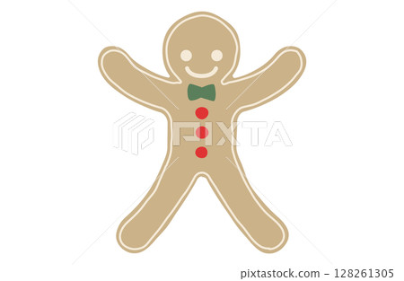 Gingerbread man vector illustration 128261305