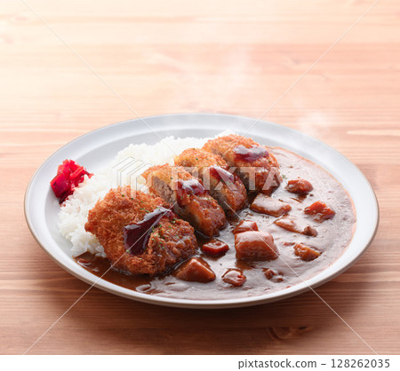 Our standard menu includes our specially made curry and thickly cut pork fillet. 128262035