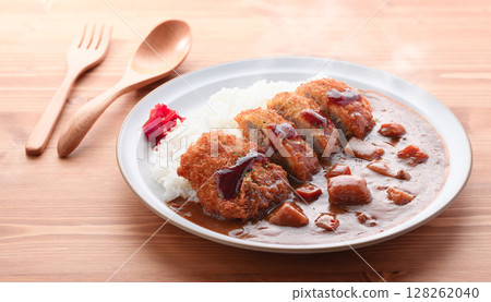 Our standard menu includes our specially made curry and thickly cut pork fillet. 128262040