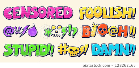 Colour sticker phrase. 128262163