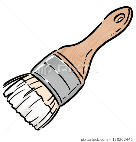 油漆刷_白色 128262445