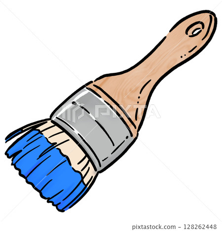 油漆刷_藍色 128262448