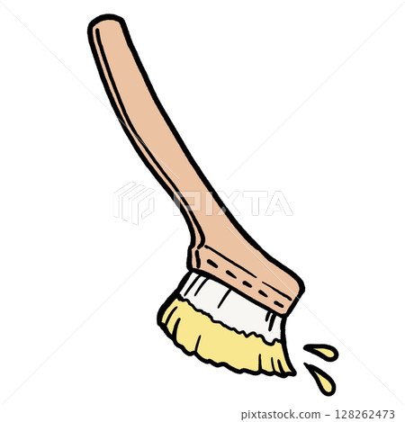 Painted diagonal brush_yellow 128262473