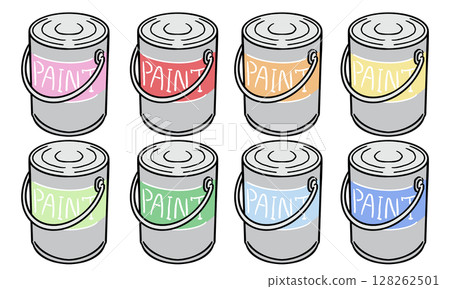 Paint can set Paint can set 128262501