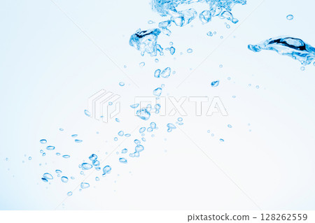 Many bubbles floating in the water. Many bubbles floating in the water. 128262559