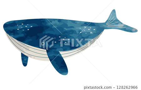 游泳的鯨魚的插圖 游泳的鯨魚的插圖 128262966