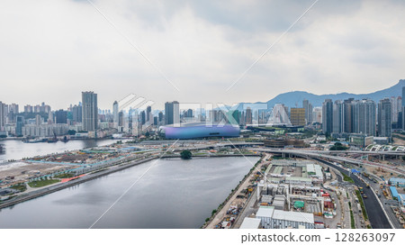 July 6 2025 View of a Construction Site Under Active Development 128263097