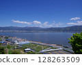 View of Lake Suwa from the service area 128263509