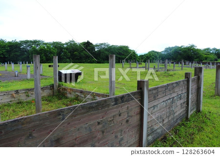 View of the ruins of the north building of Namioka Castle (Aomori City, Aomori Prefecture) 128263604