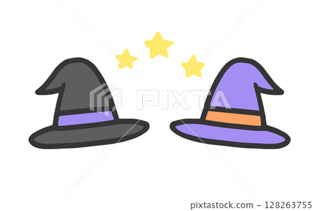 Two witch hats illustration Two witch hats illustration 128263755