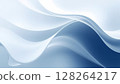 Blue gradient waves reminiscent of the deep sea 128264217