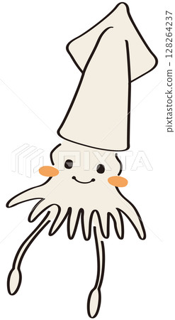 Cute squid 128264237