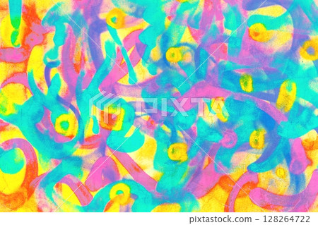 Vibrant Abstract Swirl in Neon Blue, Pink, Yellow for 80s, Y2K Art Vibrant Abstract Swirl in Neon Blue, Pink, Yellow for 80s, Y2K Art 128264722