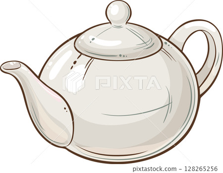 Teapot  isolated for Design and Decoration 128265256