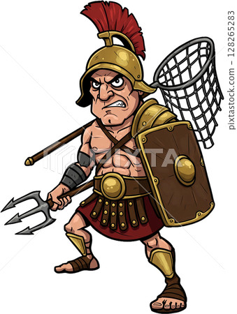 samurai warrior with sword 128265283