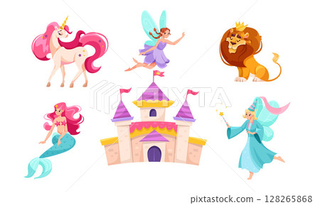 Explore a whimsical Fantasy Kingdom filled with Enchanted Creatures and unique Characters Explore a whimsical Fantasy Kingdom filled with Enchanted Creatures and unique Characters 128265868