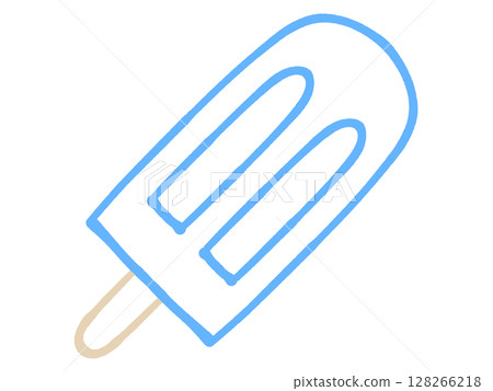 簡單的蘇打味冰棒插畫素材 簡單的蘇打味冰棒插畫素材 128266218