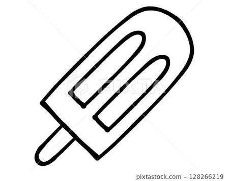 Simple soda flavor popsicle illustration material 128266219