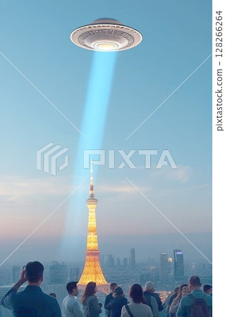 UFO將東京鐵塔變成金子 128266264