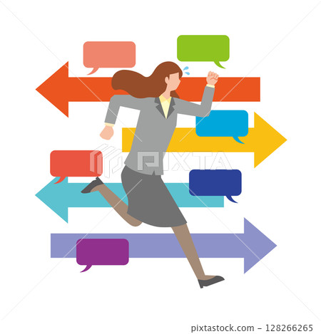 忙碌奔波的女人 128266265