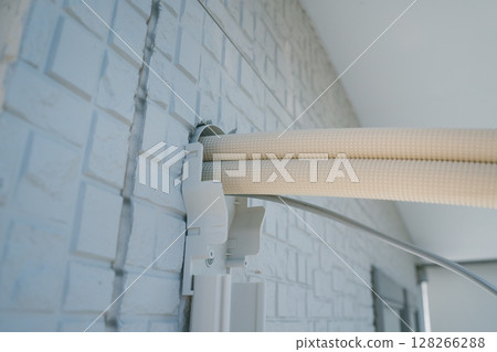 Air conditioner piping work 128266288