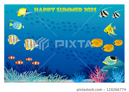 夏季問候模板 03 夏季問候模板 03 128266774