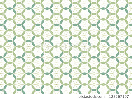 Gorgeous seamless background with cloisonne pattern_Green 128267197