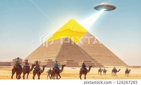 UFOs remodeling pyramids 128267265