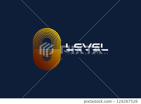 Tunnel vector icon. Archway number 0 or letter A vector illustration logo design. Zero level logo concept 128267526