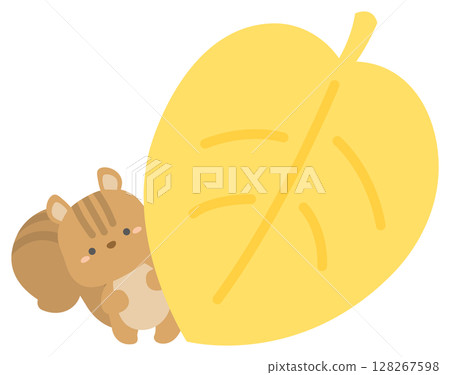 松鼠和秋葉 松鼠和秋葉 128267598