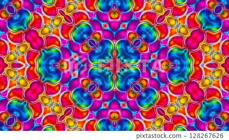 Bright background with abstract multicolor pattern 128267626