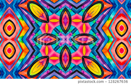 Abstract bright multicolor background, colorful watercolor pattern Abstract bright multicolor background, colorful watercolor pattern 128267636