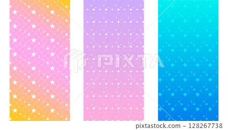 Gradient star patterns in pastel y2k colors Gradient star patterns in pastel y2k colors 128267738