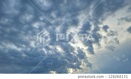 Dramatic sky landscape 128268131