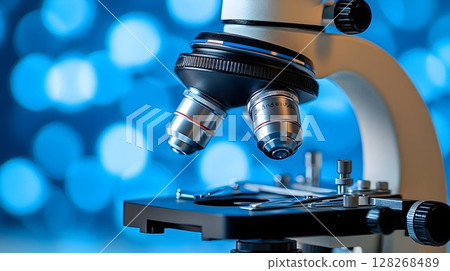Microscope Focusing on Scientific Exploration and Detailed Observation Microscope Focusing on Scientific Exploration and Detailed Observation 128268489