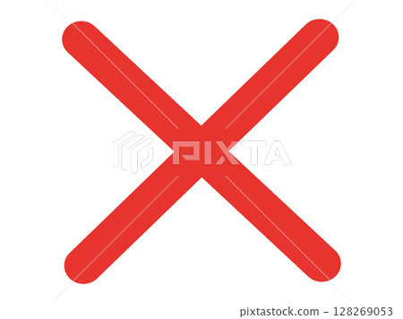 Red cross icon (vector) Red cross icon (vector) 128269053