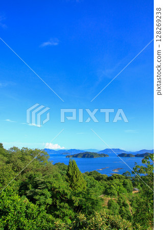 瀨戶內清爽的夏日風景 瀨戶內清爽的夏日風景 128269238