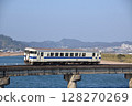 Kiha 40 diesel railcar running on the JR Nichinan Line 128270269