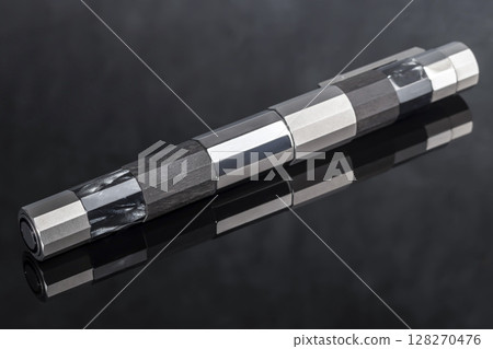 Branded pen with ink and nib in a box. Gift set. Office interior. Branded pen with ink and nib in a box. Gift set. Office interior. 128270476