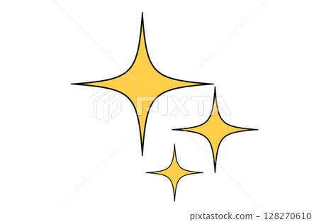 漫畫風格閃耀插畫(黃色)32 漫畫風格閃耀插畫(黃色)32 128270610