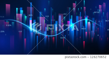 business vector illustration design Stock market charts or Forex trading charts for business and finance ideas. business vector illustration design Stock market charts or Forex trading charts for business and finance ideas. 128270652