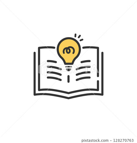 Reading, learning, inspiration vector icons (line drawing) 128270763